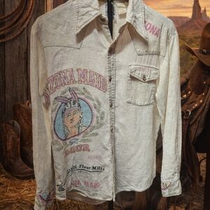 Kennington Cream Graphic Button Down Shirt